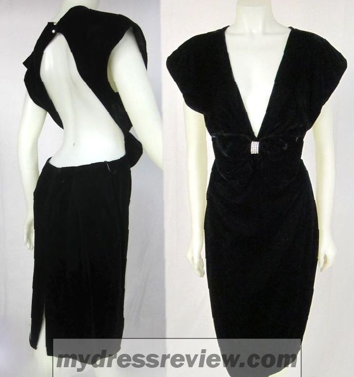 Black Velvet Backless Dress - Different Occasions