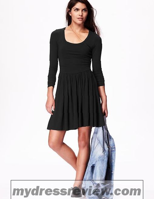 Fit And Flare Dress With Long Sleeves - A Wonderful Start