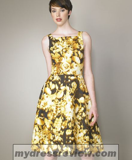 Metallic Floral Dress - Clothes Review