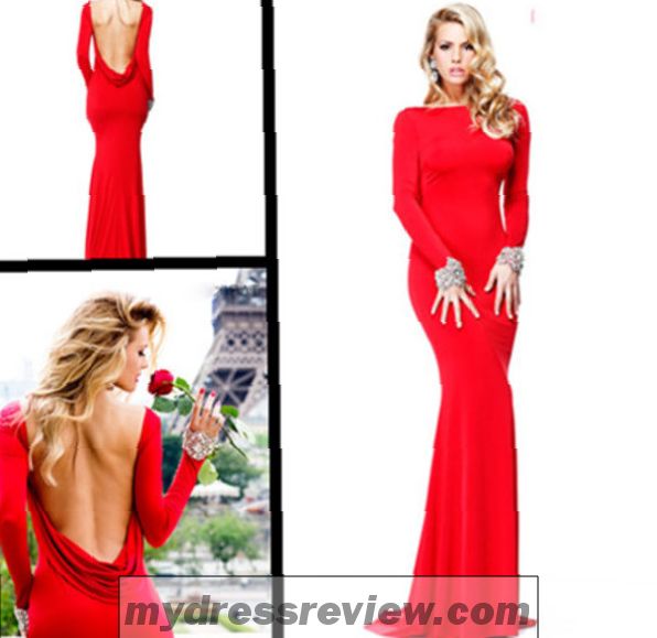 Red Backless Mermaid Prom Dress And Style 2017-2018