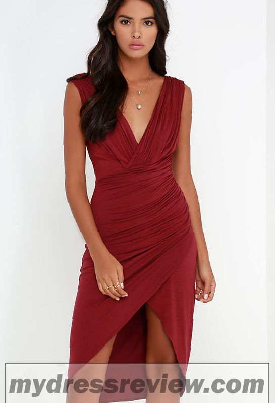 Red Jersey Wrap Dress