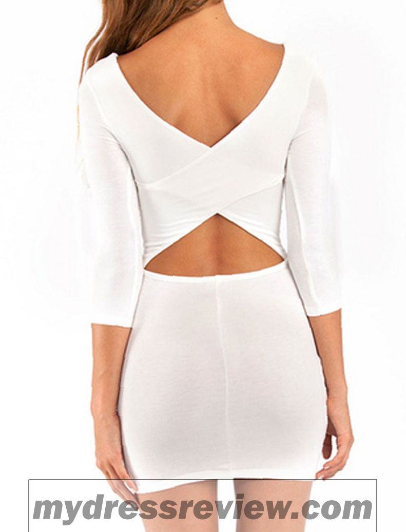 White Bodycon Backless Dress : Fashion Outlet Review