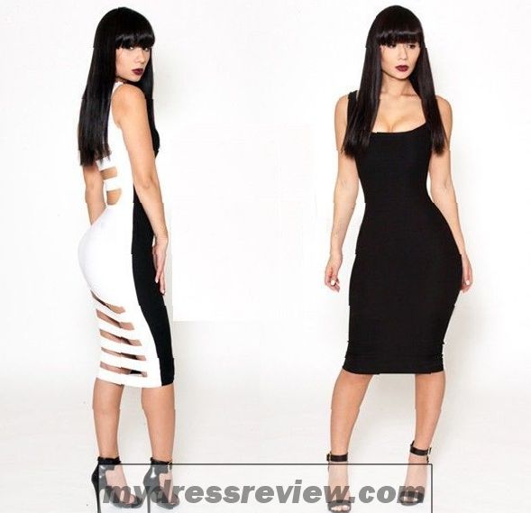 White Fitted Bodycon Dress - Be Beautiful And Chic