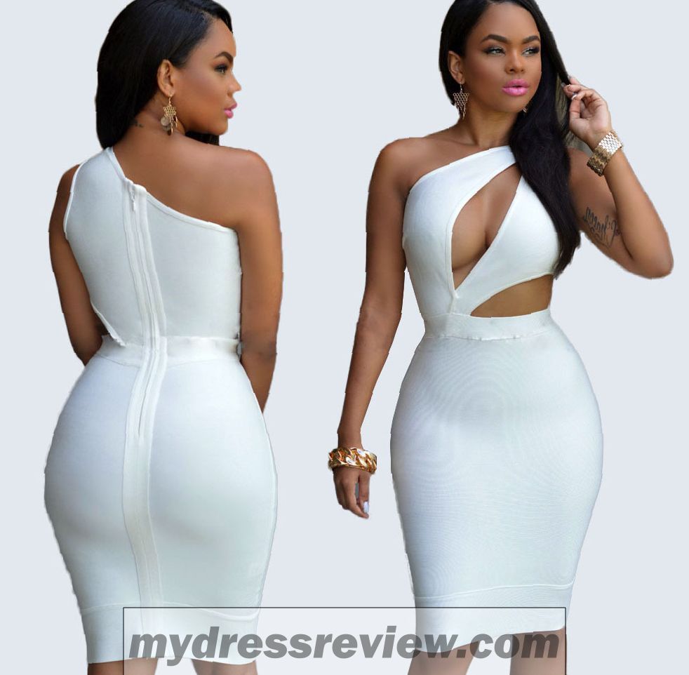 White One Shoulder Bodycon Dress : Make Your Life Special