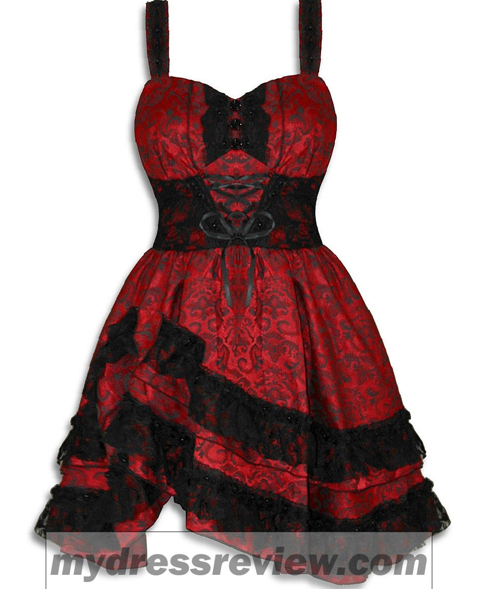 Black Lace Red Dress - Be Beautiful And Chic