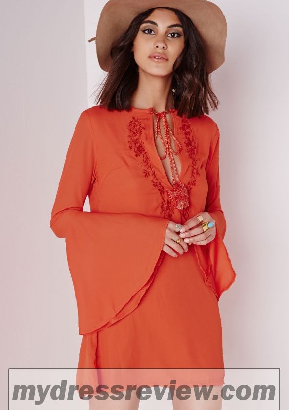 Orange Bell Sleeve Dress : 20 Great Ideas