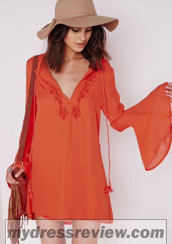 Orange Bell Sleeve Dress : 20 Great Ideas