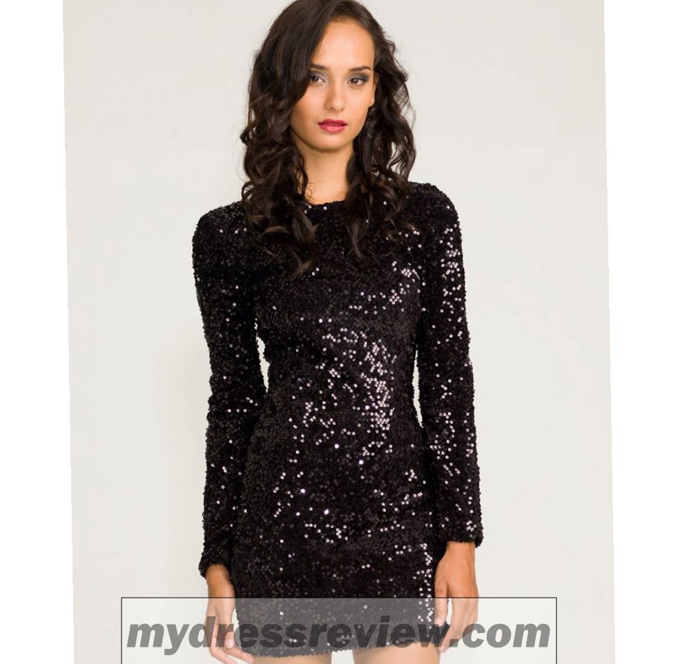 Sexy Black Sequin Dress & 25+ Images 2017-2018