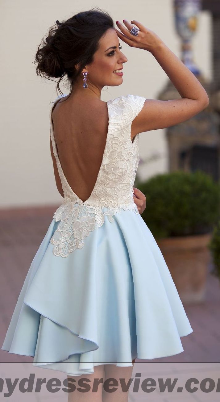 White Lace And Blue Dress - Popular Choice 2017