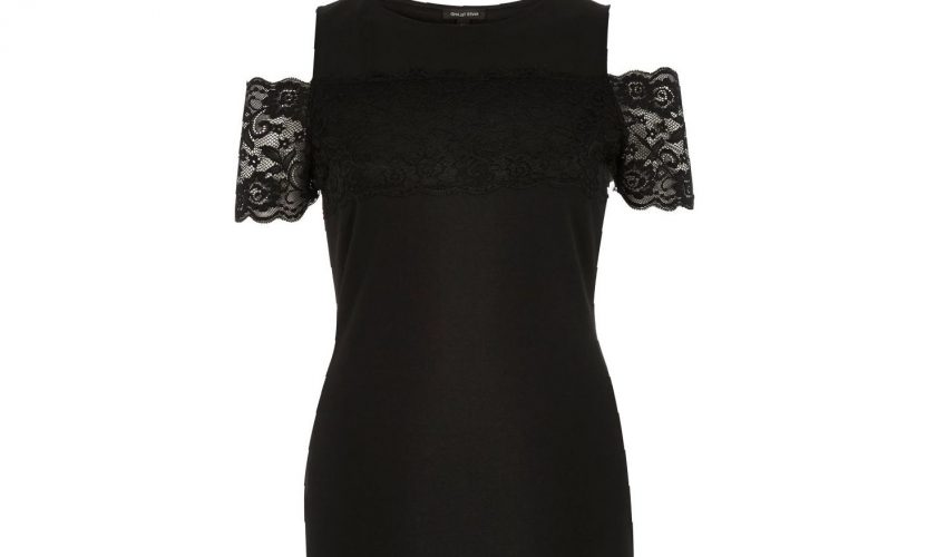 black-lace-river-island-dress-and-top-10-ideas