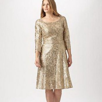 gold-and-white-plus-size-dress-always-in-style