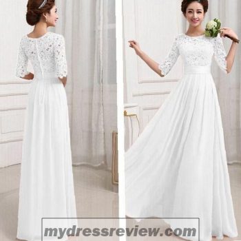 long-white-dress-with-lace-18-best-images