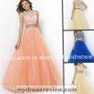 orange-two-piece-prom-dress-and-make-your-evening