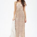 gold sparkly long dress