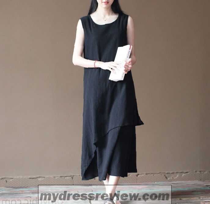 Black Crane Linen Long Dress & How To Pick