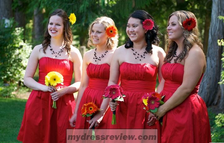 Red And Yellow Bridesmaid Dresses & Review 2017