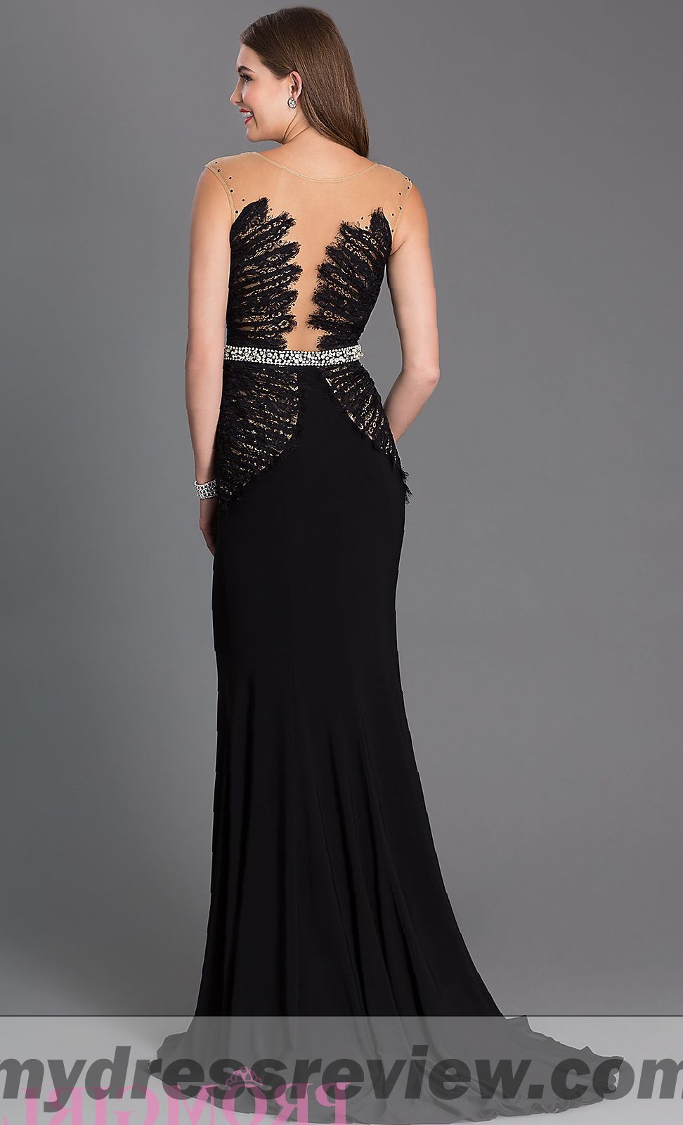 Sleeveless Floor Length Dress With Sequin Embellished Bodice - Review Clothing Brand