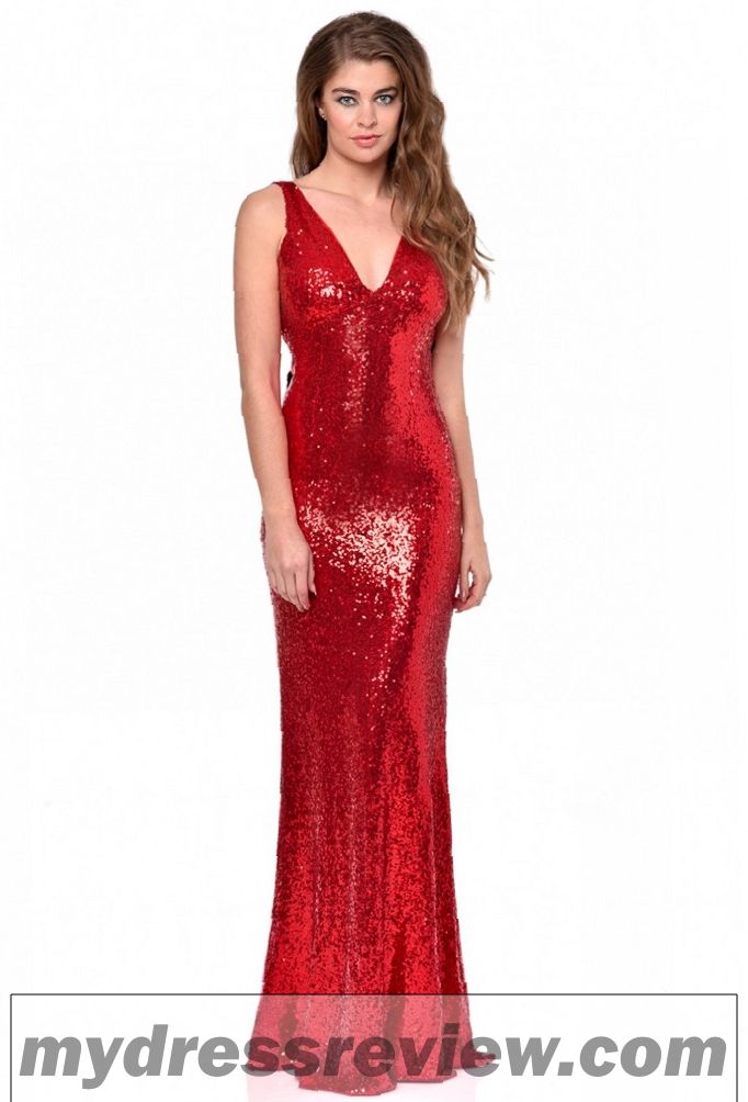 Red Glitter Maxi Dress - Clothes Review