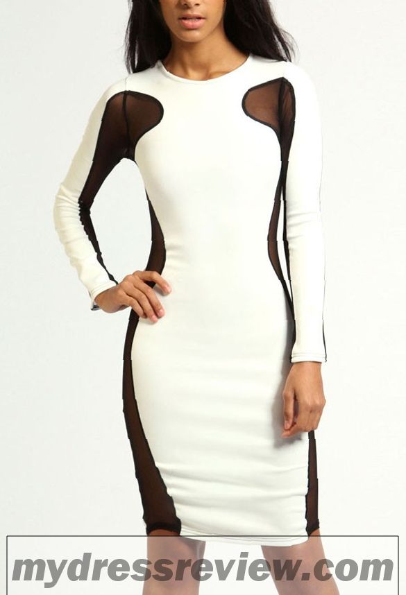 Tight Long Sleeve White Dress And Make Your Evening Special