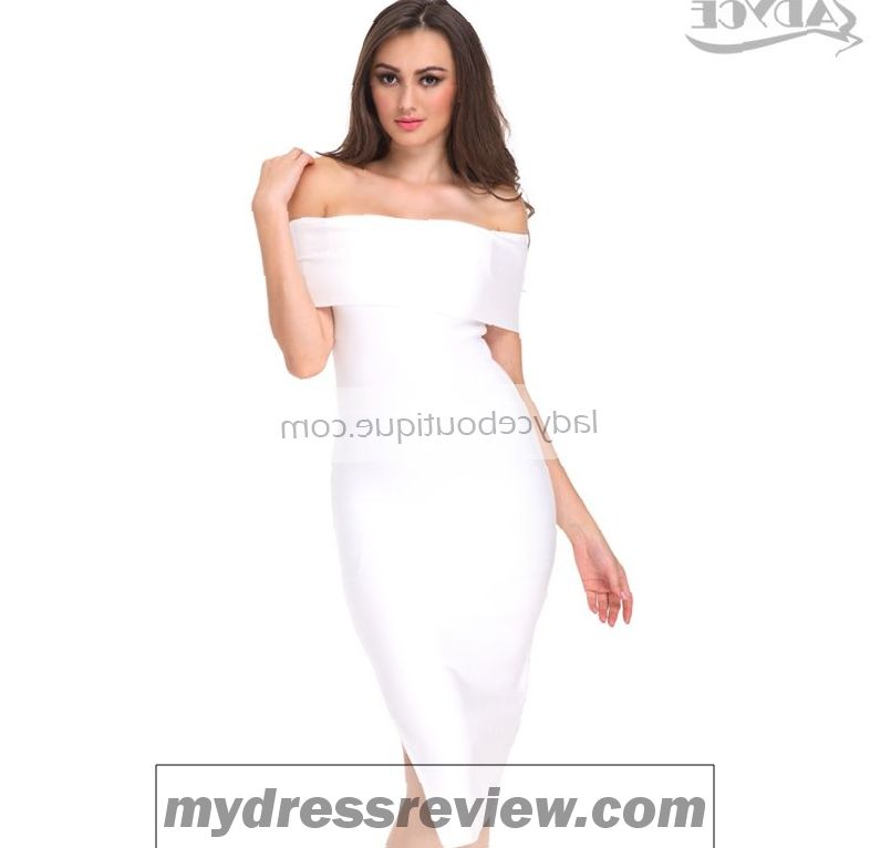 White Off The Shoulder Bandage Dress : Review 2017