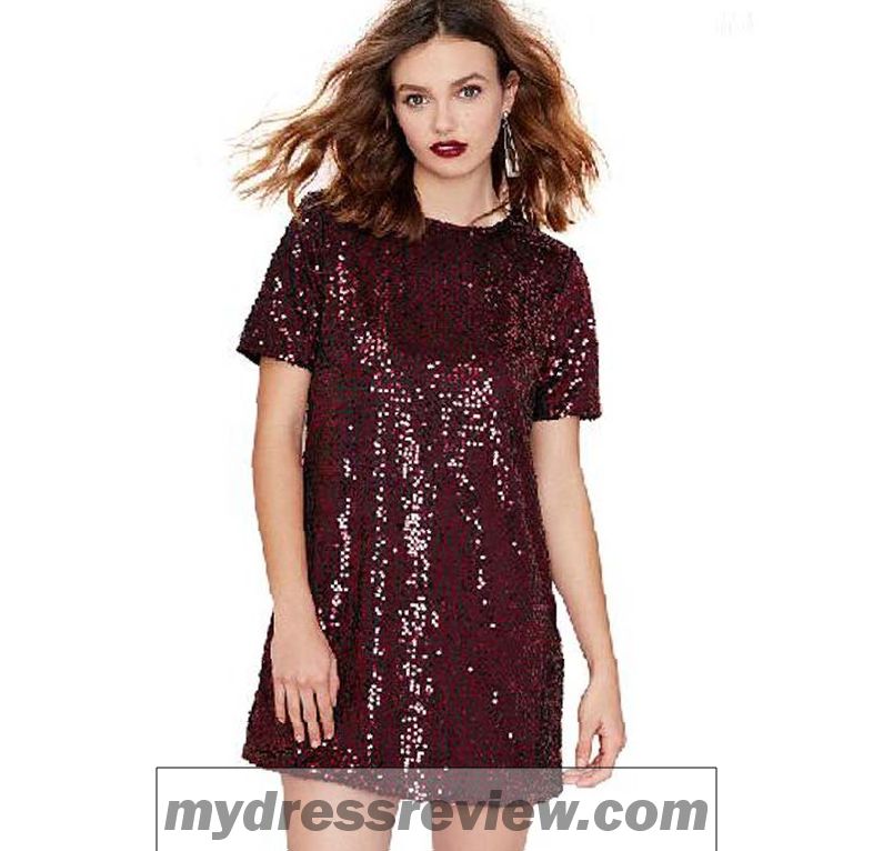 Sequin Short Sleeve Dress - Clothes Review