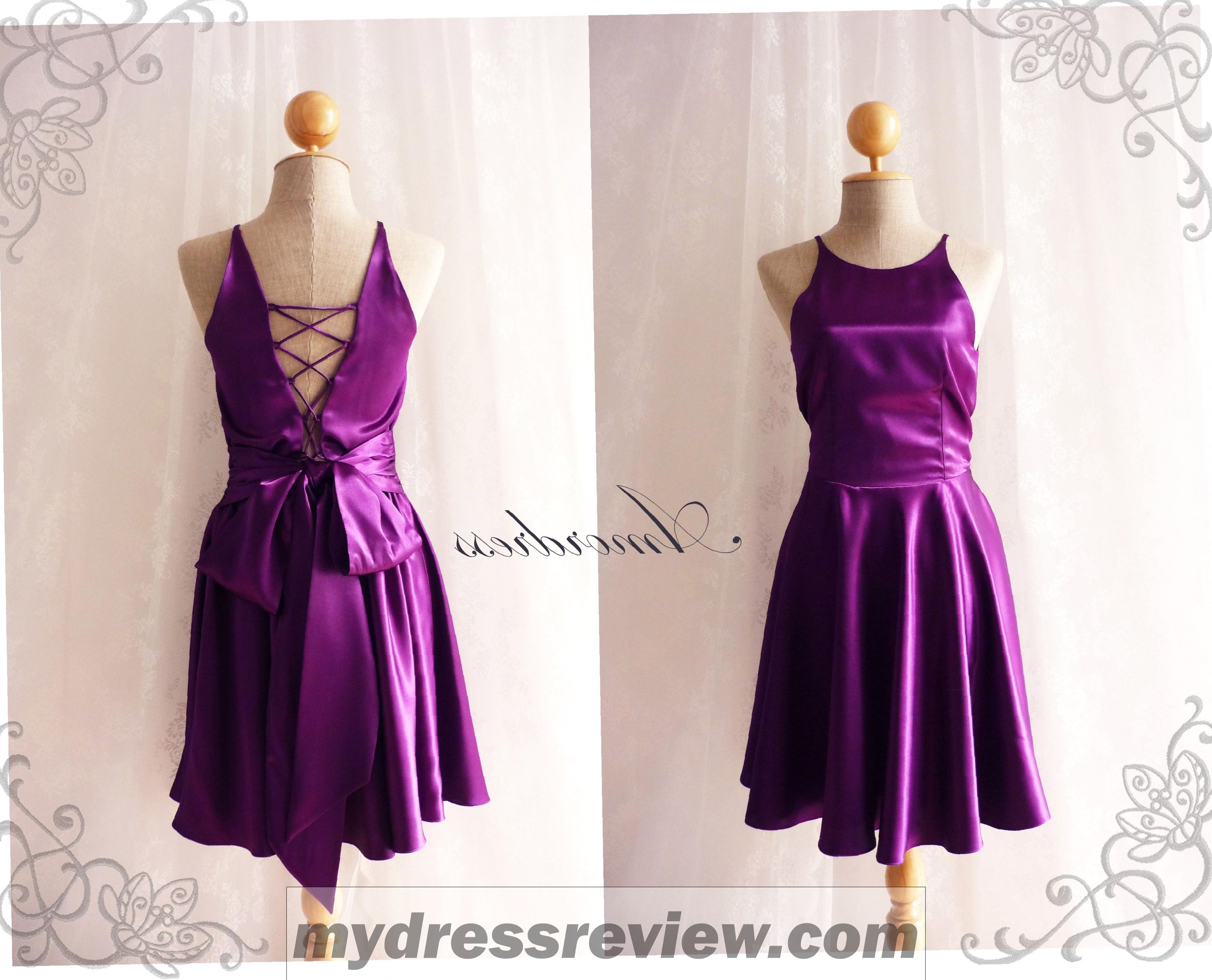 Backless Purple Dress And New Fashion Collection