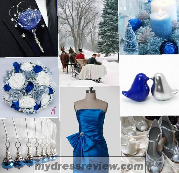 Metallic Blue Bridesmaid Dresses : New Trend 2017-2018