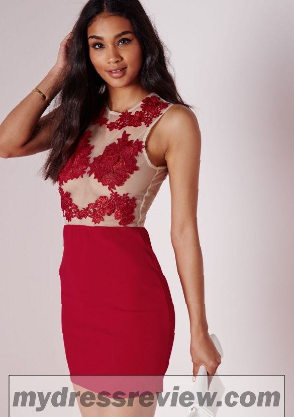 Red Floral Bodycon Dress And New Fashion Collection