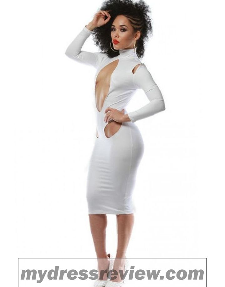 White Fitted Bodycon Dress - Be Beautiful And Chic - MyDressReview