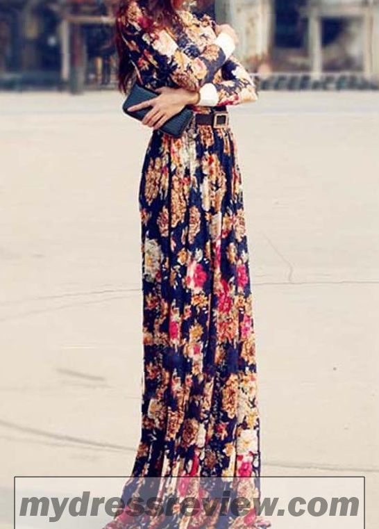 Floor Length Maxi Dress With Sleeves : Show Your Elegance In 2017