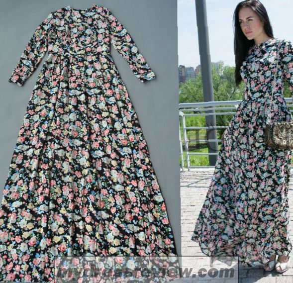 Floor Length Maxi Dress With Sleeves : Show Your Elegance In 2017