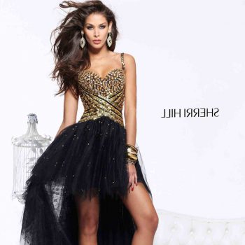 black-prom-dress-with-gold-2017-2018