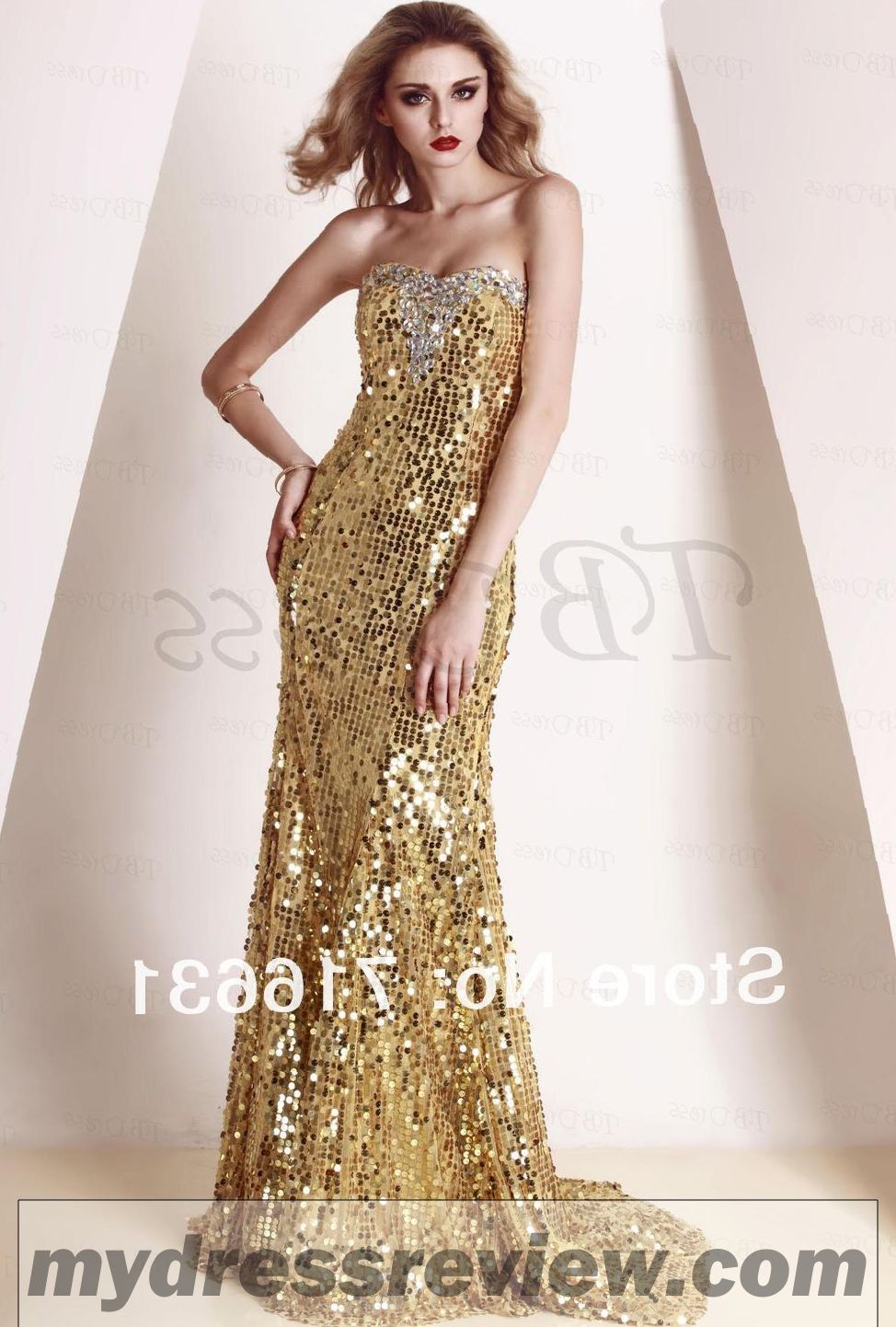 Long Gold And Black Dress : Trend 2017-2018