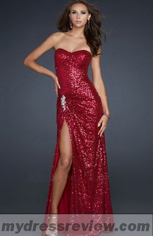 Red Sequin Dress With Sleeves - Review Clothing Brand