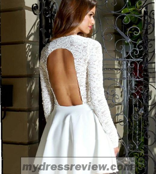 White Lace Short Dress Long Sleeve - The Trend Of The Year