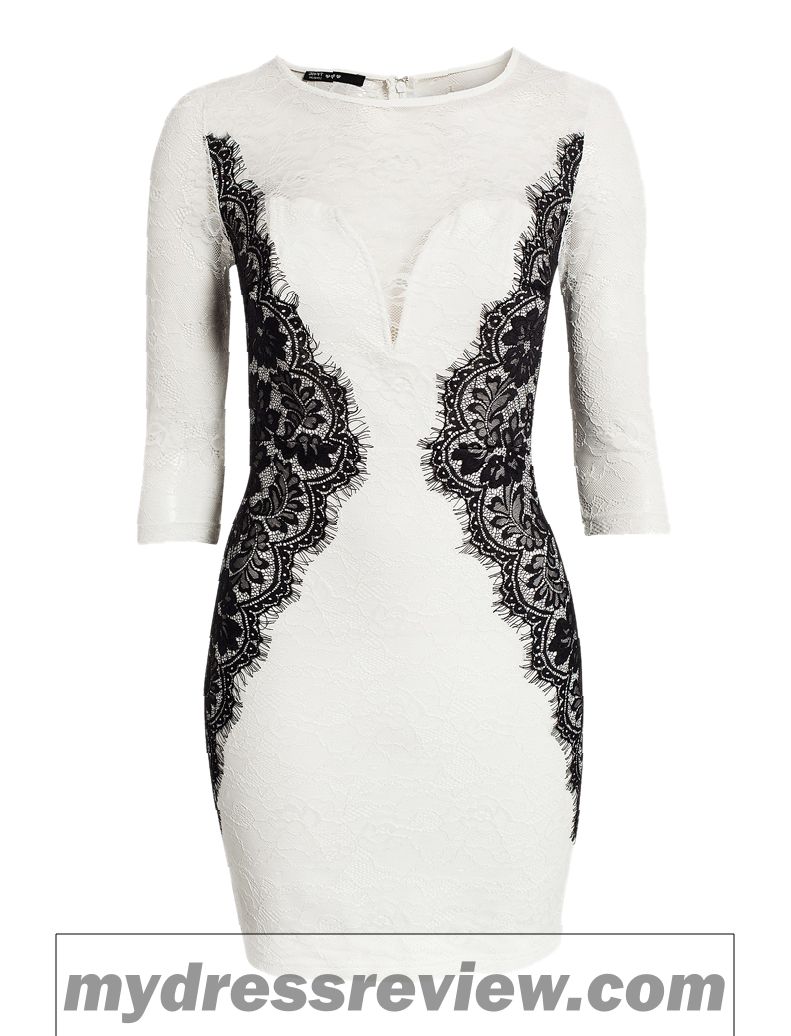 Black And White Lace Bodycon Dress - The Trend Of The Year