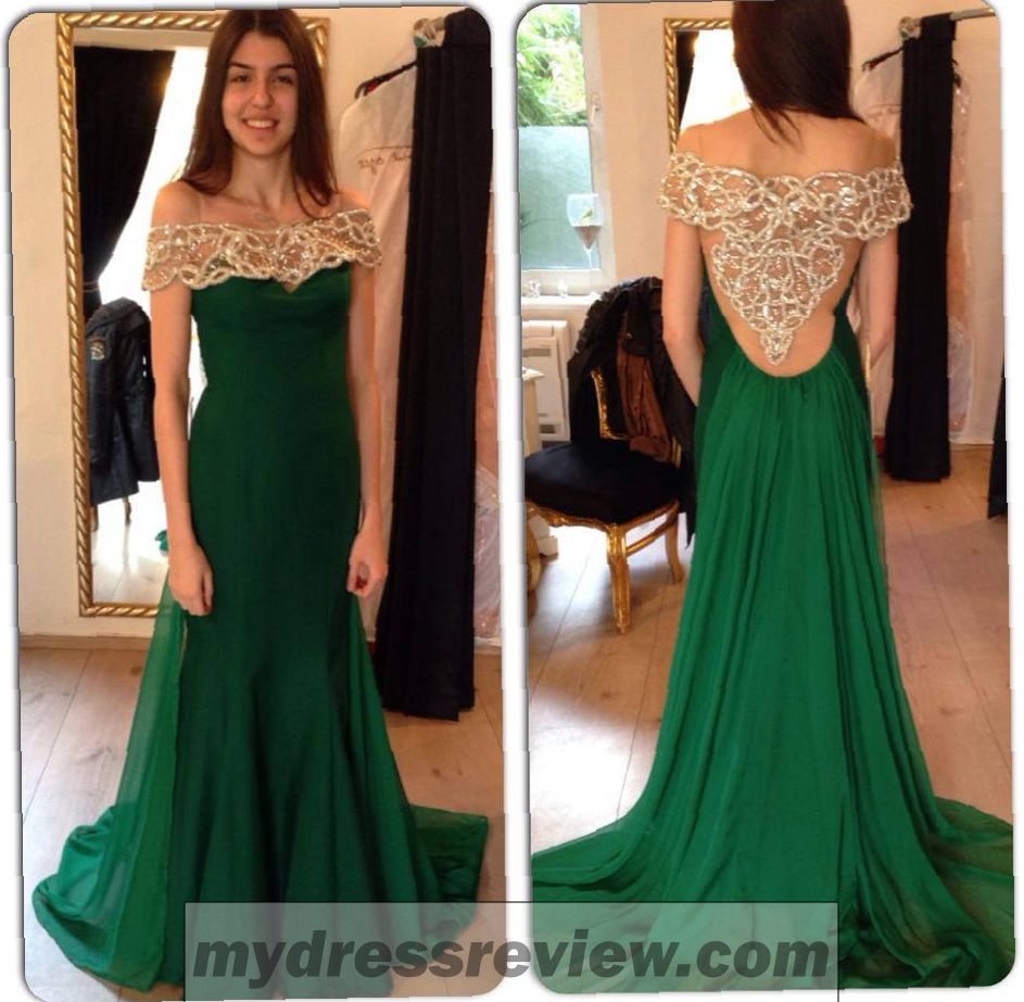 Dark Green Off The Shoulder Dress - Clothes Review