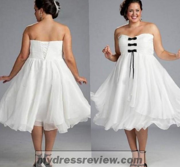 Plus Size White Strapless Dress : Fashion Show Collection