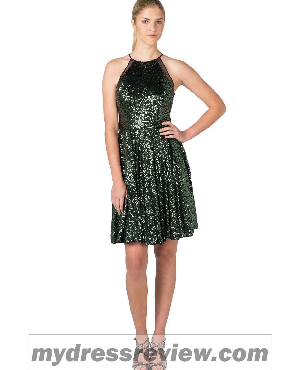 Emerald Green Sequin Gown - Review Clothing Brand