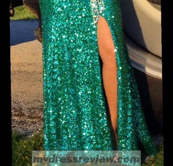 Emerald Green Sequin Gown - Review Clothing Brand