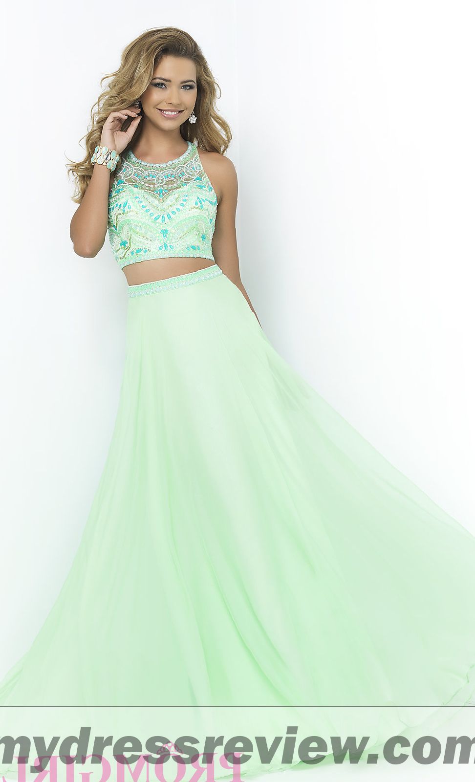 Orange Two Piece Prom Dress And Make Your Evening Special