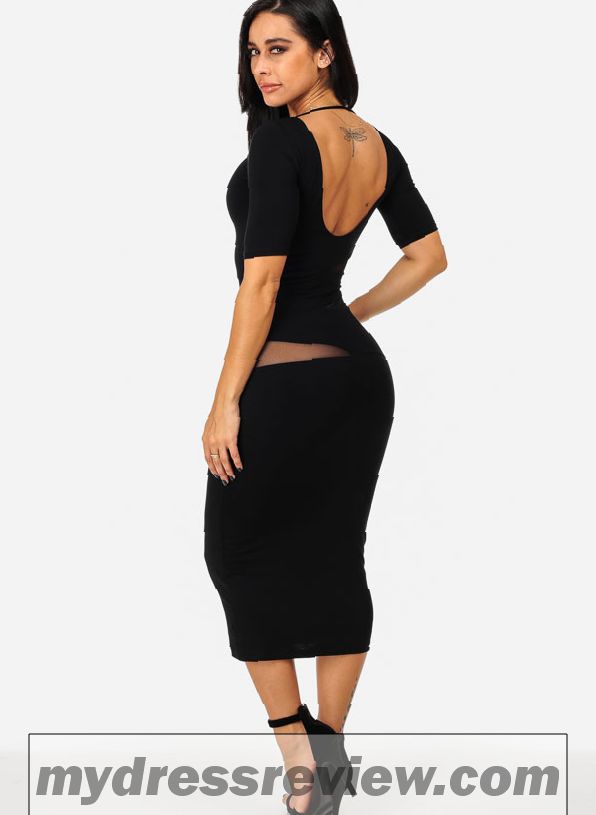 Short Bodycon Black Dress - Review Clothing Brand